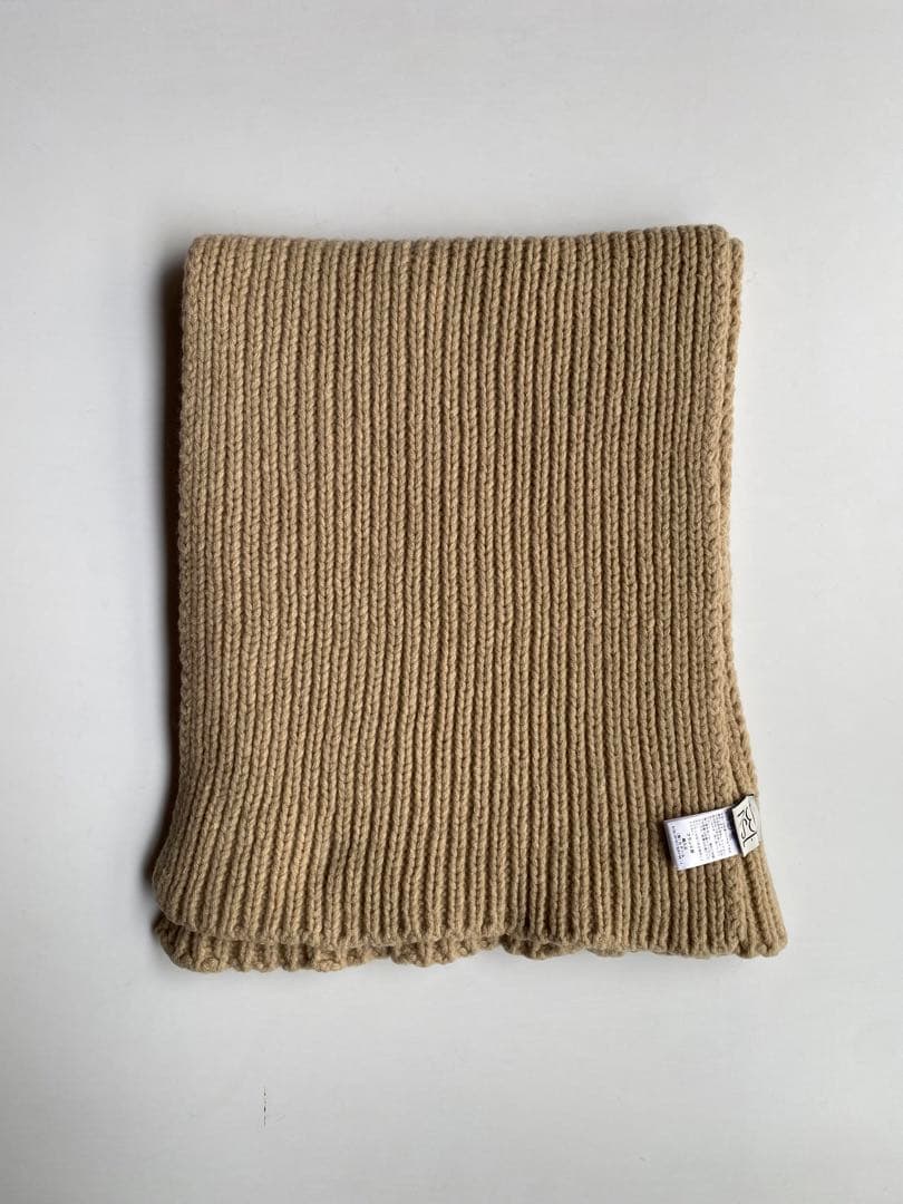 Baserange 【状態良好】Merino scarf /リブ ロングマフラー