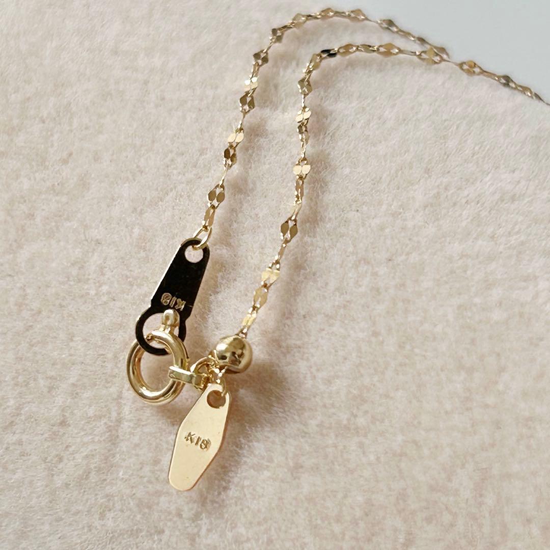 新品 高品質 日本製 K18 ネックレス 60cm アジャスター