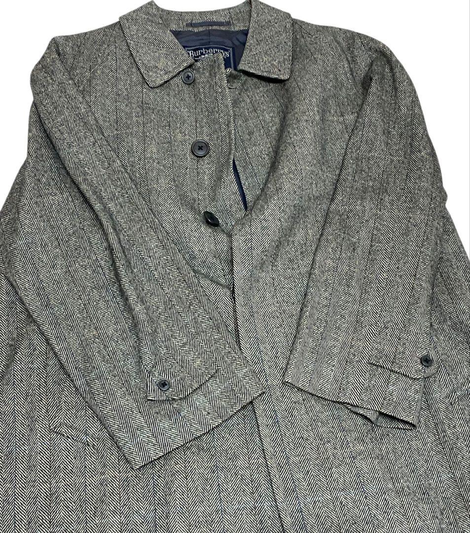 超美品★80s90s Burberrys ウールカシミヤ コート 92
