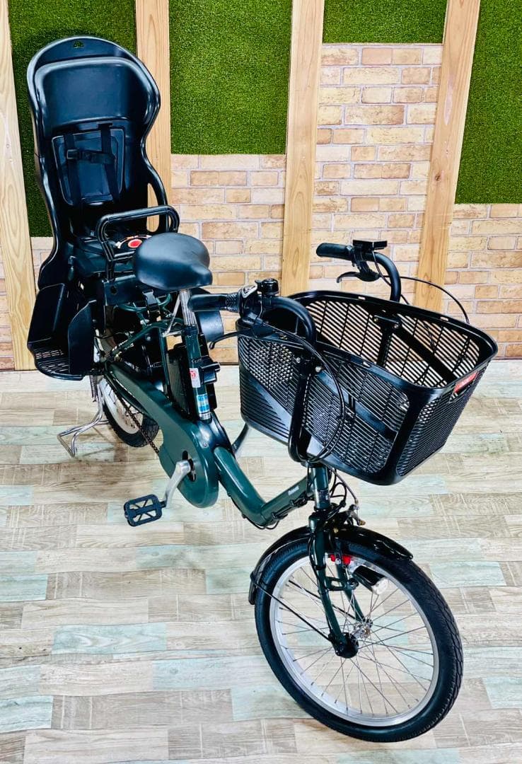 パナソニック No1 グリーン　ギュット　子供乗せ電動アシスト自転車 H1571