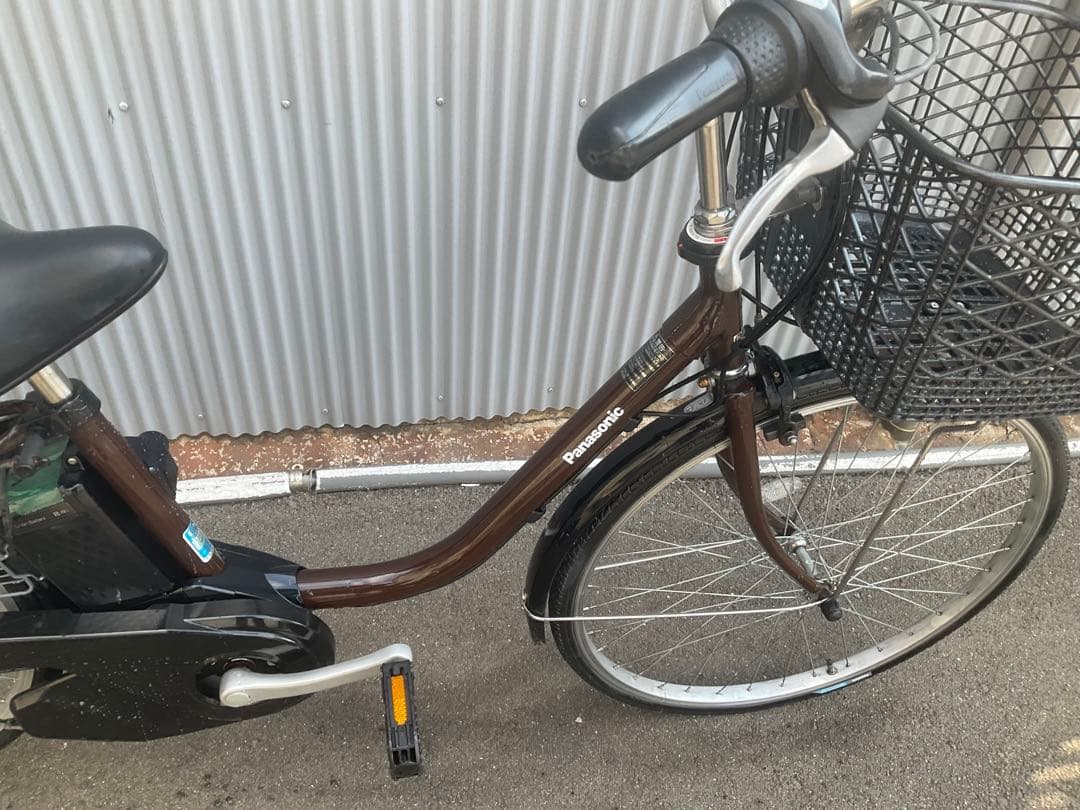 パナソニック最新機種電動アシスト自転車vivi26インチブラウンボディー