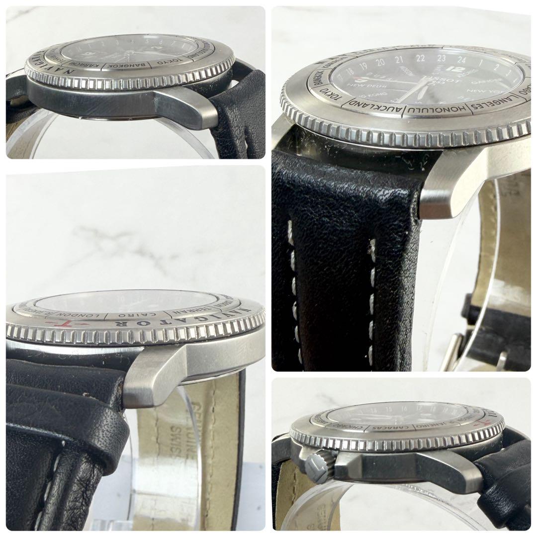 ティソ ナビゲーター N250 ワールドタイム ギョーシェ クォーツ 不動