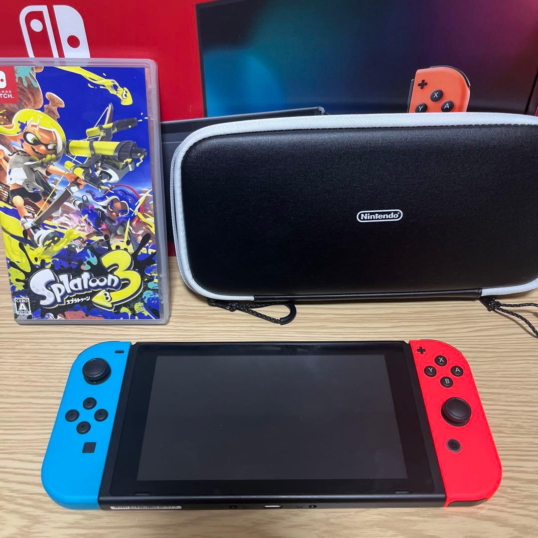 Nintendo Switch ネオンレッド/ネオンブルー 本体とおまけ