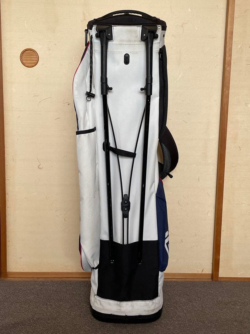 マサシ PING スタンド式ゴルフバッグ ネイビー/ホワイト