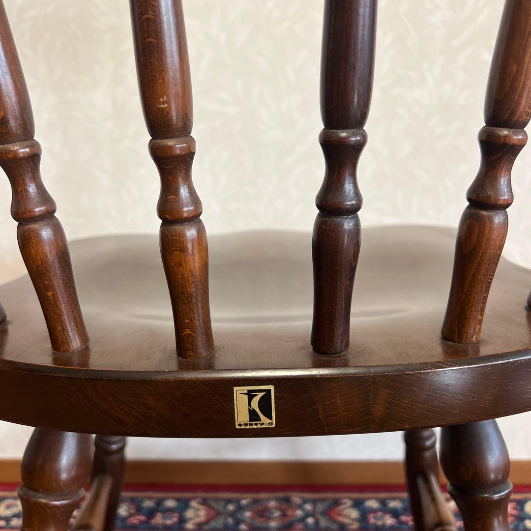 Amama.様 飛騨産業 HIDA キツツキマーク ダイニングチェア レトロ