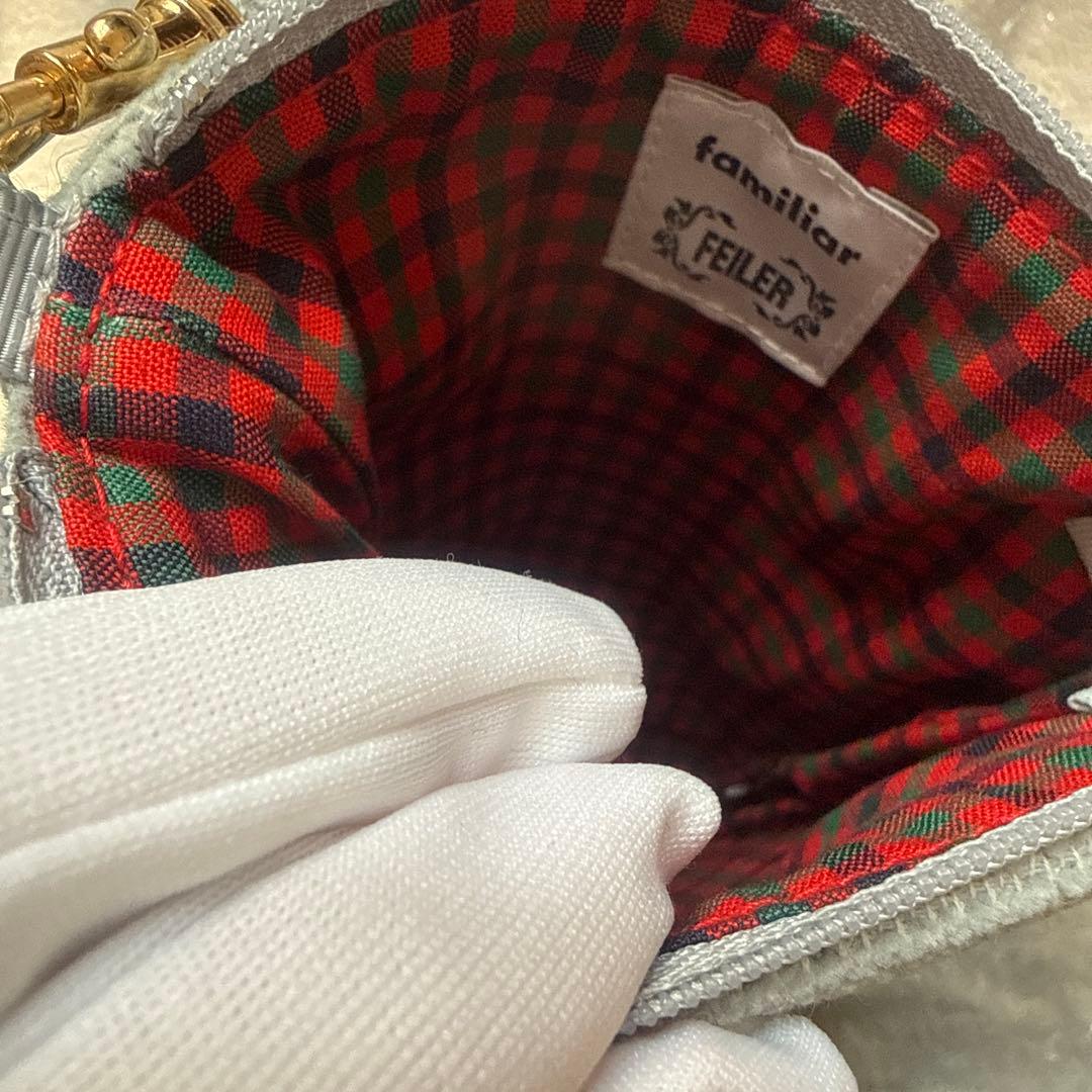 i*様 美品　ファミリア　フェイラー　ショルダーバッグ　コサッシュ　スマホショル