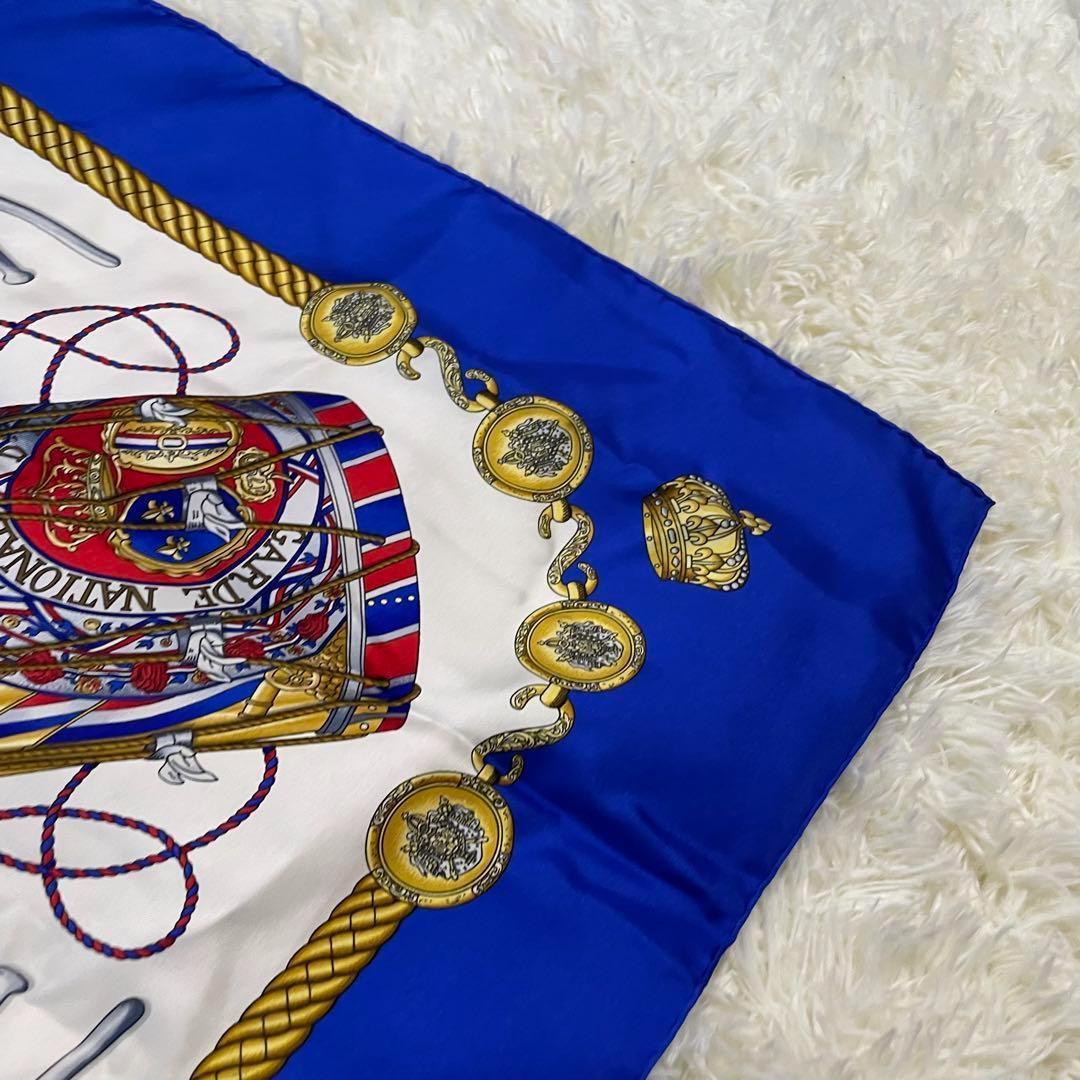 【美品】HERMES エルメス　スカーフ　カレ90 タンブールの太鼓