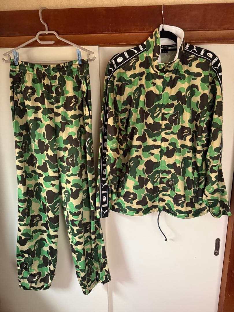 A BATHING APE×PUMA カモ柄セットアップ M