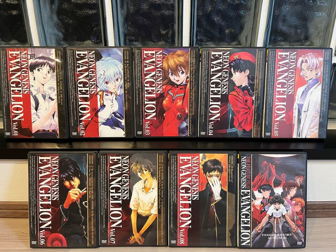 エヴァンゲリオン　テレビシリーズ全8巻　劇場版　新劇場版　DVD セット