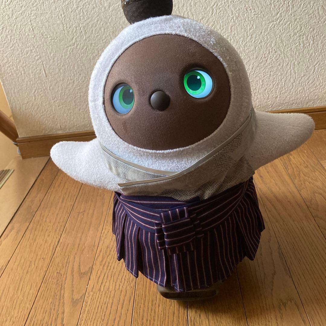 ラボット　服　lovot 赤系　龍　羽織　袴ストライプ　セット