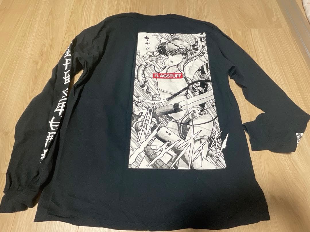 FLAGSTUFF 電影少女 コラボ ロンT 黒 Lサイズ