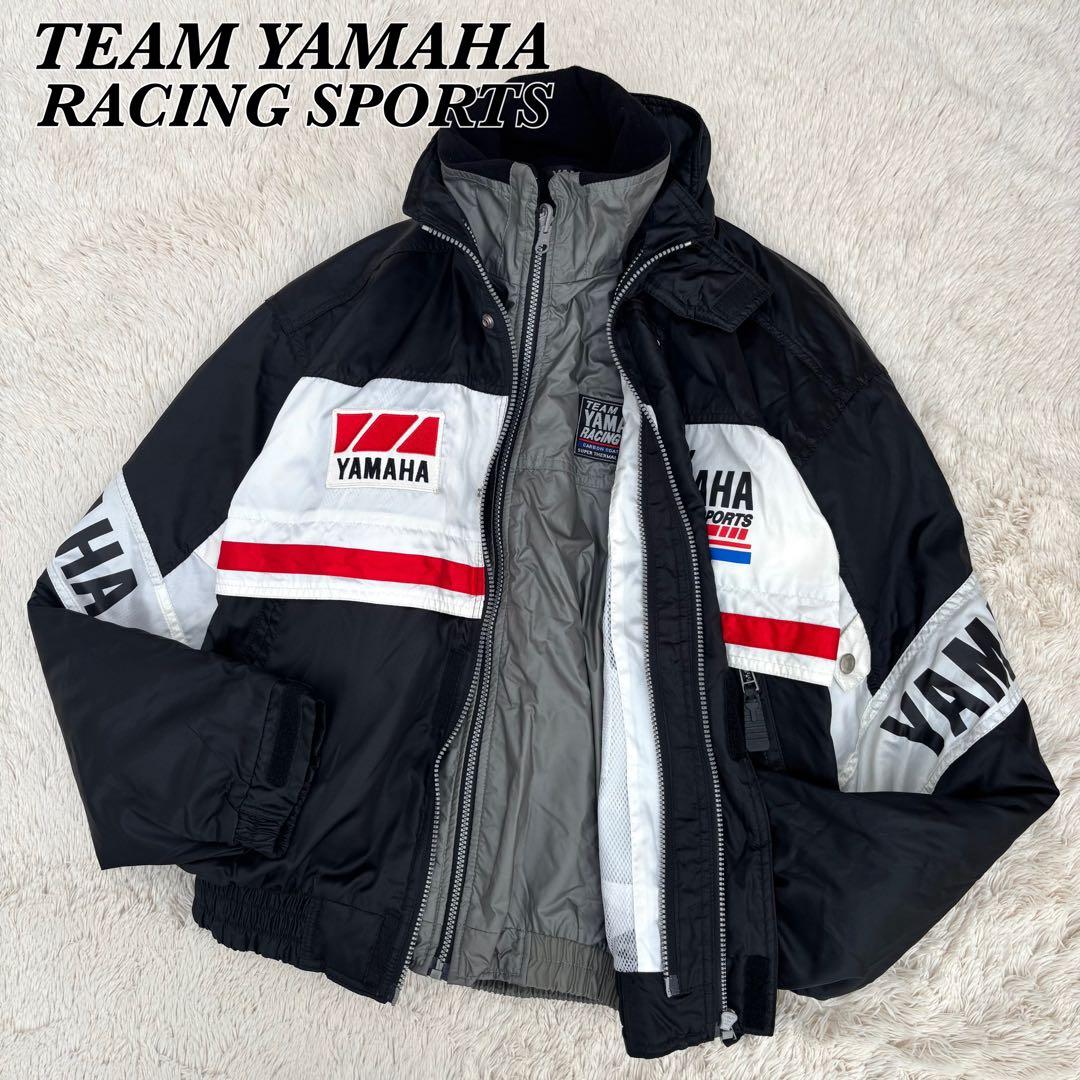 高配色 TEAM YAMAHA レーシングジャケット　2way 90s Lサイズ
