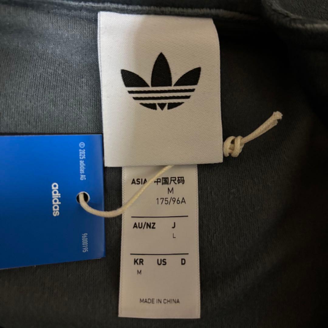 新品L⭐️adidas ファイヤーバード ベロア トラックトップ グレー