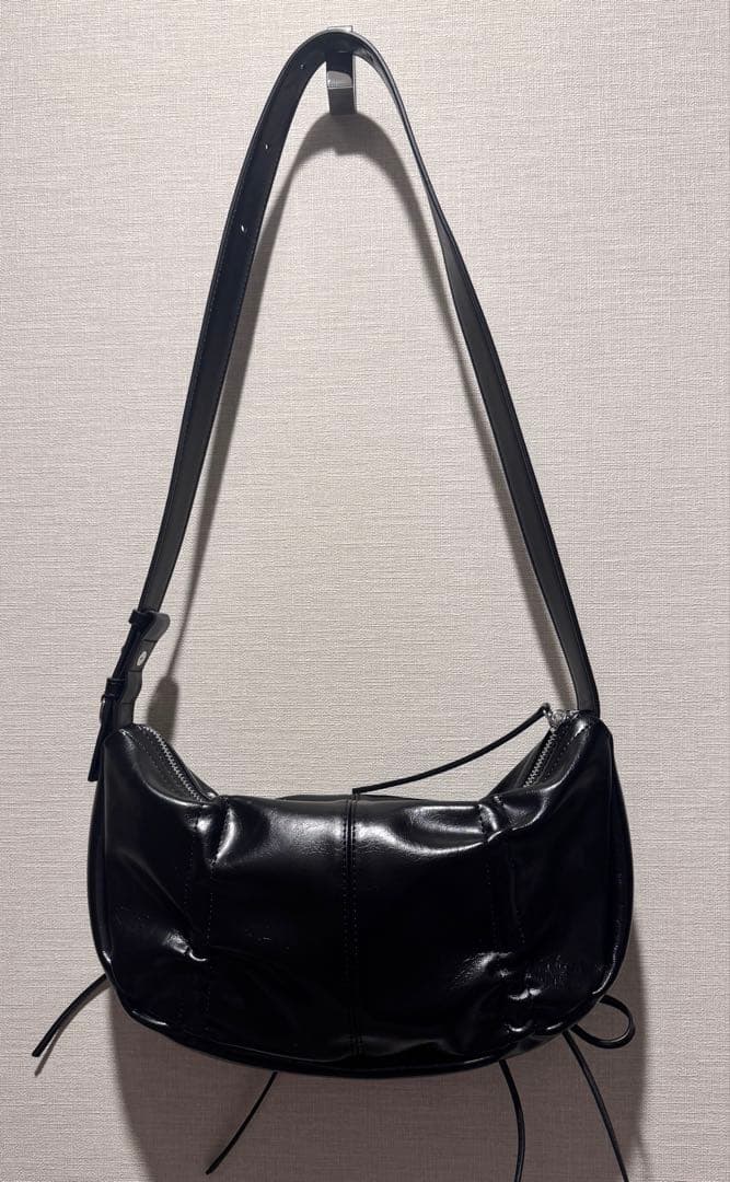 バッグ Matin Kim HALF SHIRRING RIBBON ROUND BAG