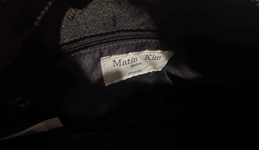 バッグ Matin Kim HALF SHIRRING RIBBON ROUND BAG