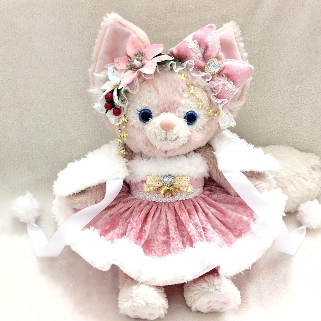 リーナベルコスチューム　Sサイズ用　クリスマスコスチュームピンクベロア　1363