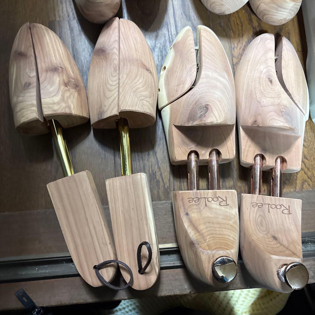 木製シューツリー　シューキーパー　25〜29cm相当　M〜Lサイズ6足分used