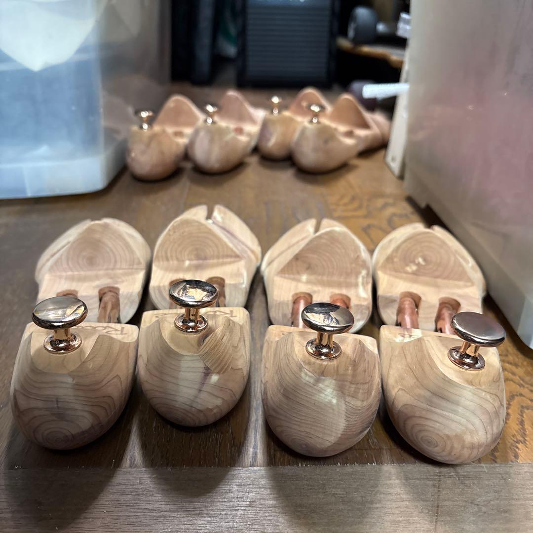 木製シューツリー　シューキーパー　25〜29cm相当　M〜Lサイズ6足分used