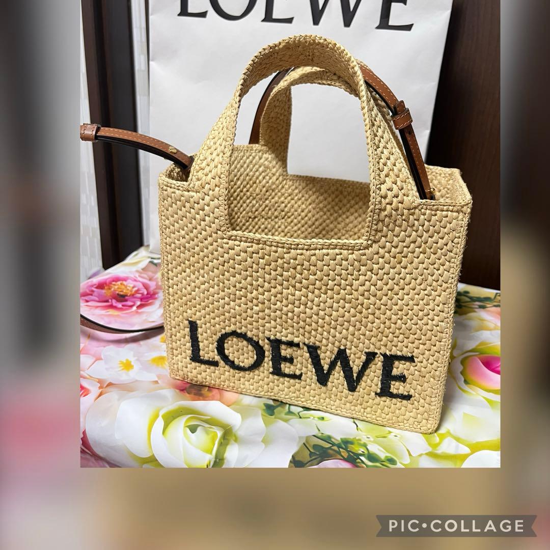 マロLOEWE ♡フォントトートラフィアスモール