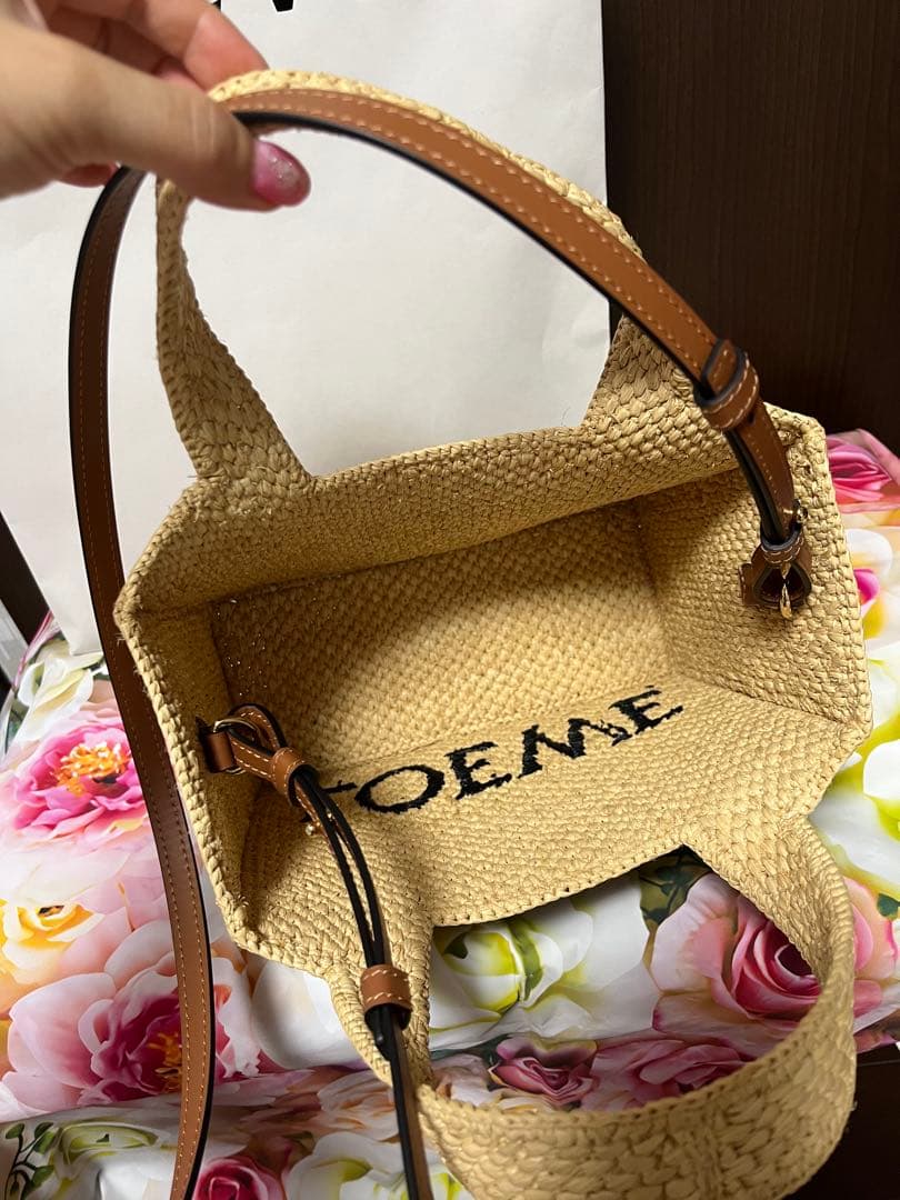 マロLOEWE ♡フォントトートラフィアスモール