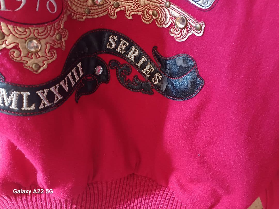 ペレペレ　ジャケット 赤　XL