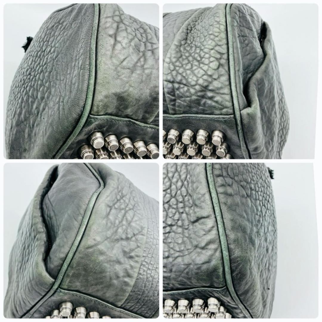 アレキサンダーワン ミニボストン ハンドバッグ レザー シボ革 archiv