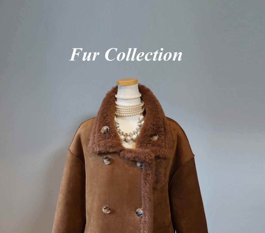 英国調☆ダブルボタン2WAY コートリバーシブル寒さ対策ボアコートムートンコート