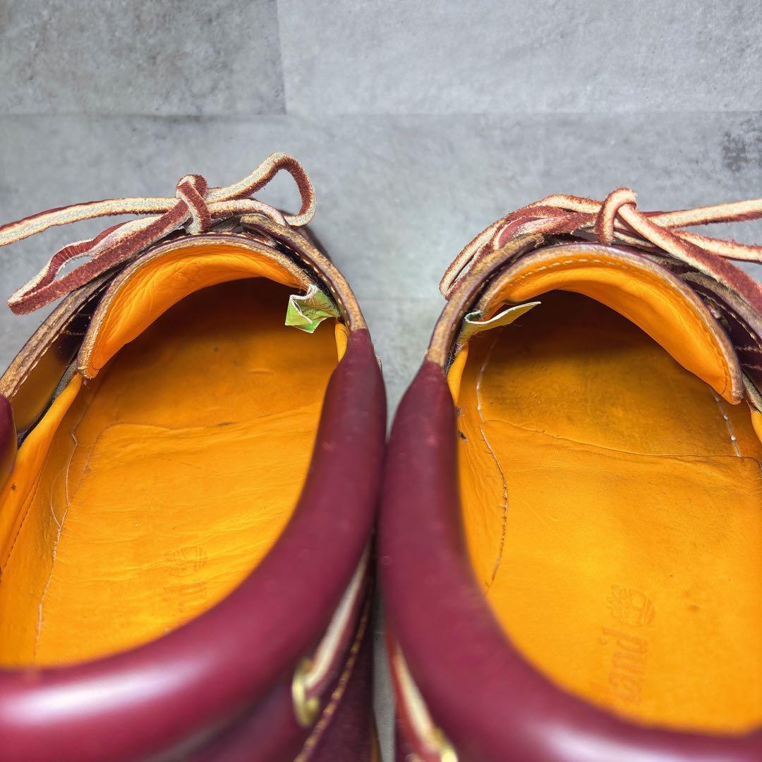 人気 ティンバーランド 3eyeクラシックラグ 26.5 デッキシューズ 赤茶