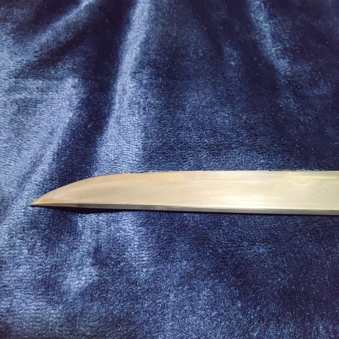 (1月10日までの限定お値下げ中)昭和初期頃　刀匠作　無銘　狩猟小刀　玉鋼