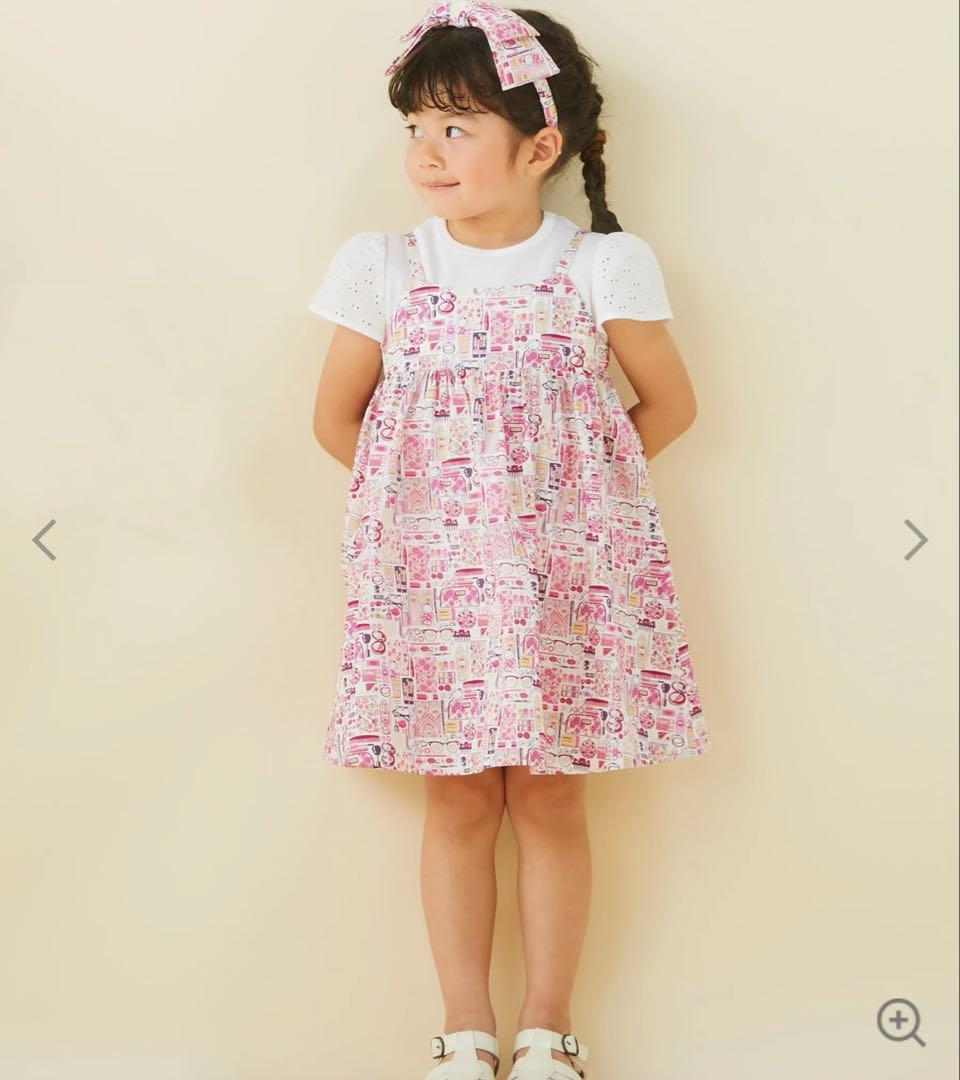 L*y様 familiar ファミリア リバティ ワンピース ピンク