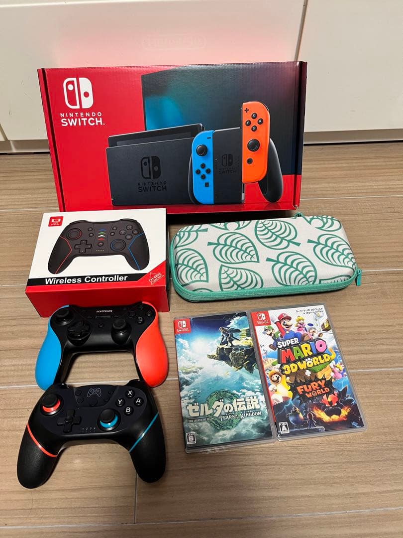 Nintendo Switch 本体ネオン バッテリー強化版セット付属品完備美品