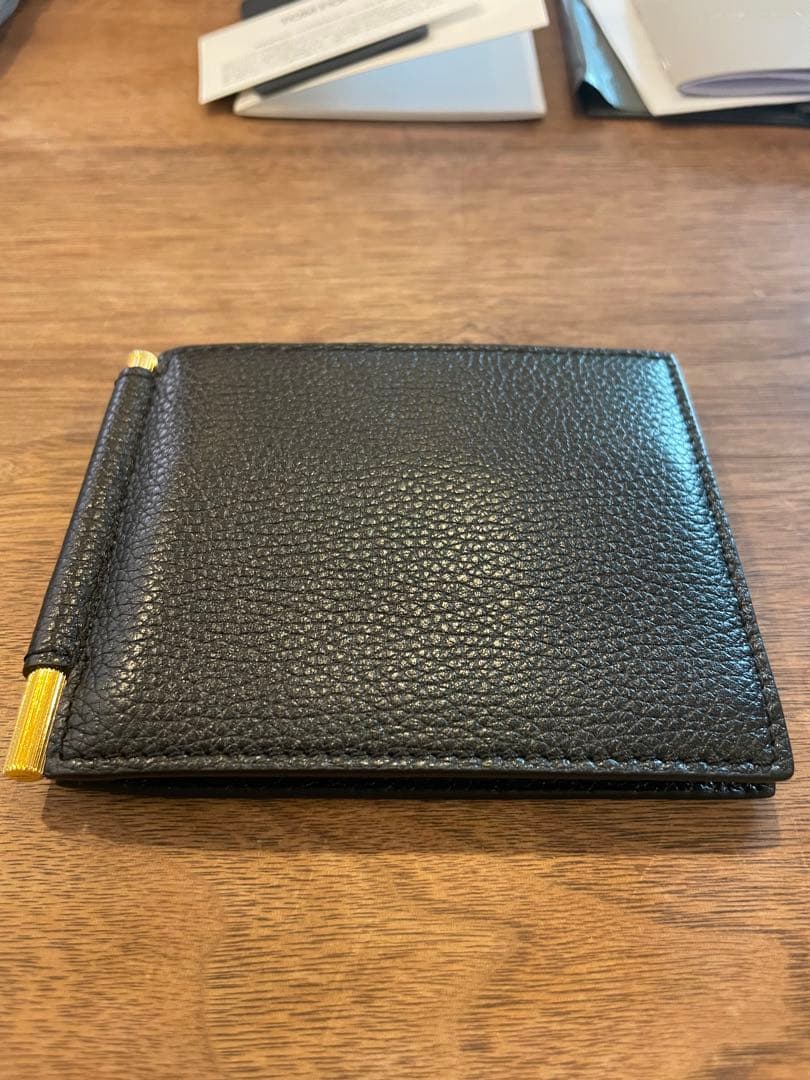 新品未使用✨TOMFORD トムフォード　マネークリップ　Y0231 レザー　黒