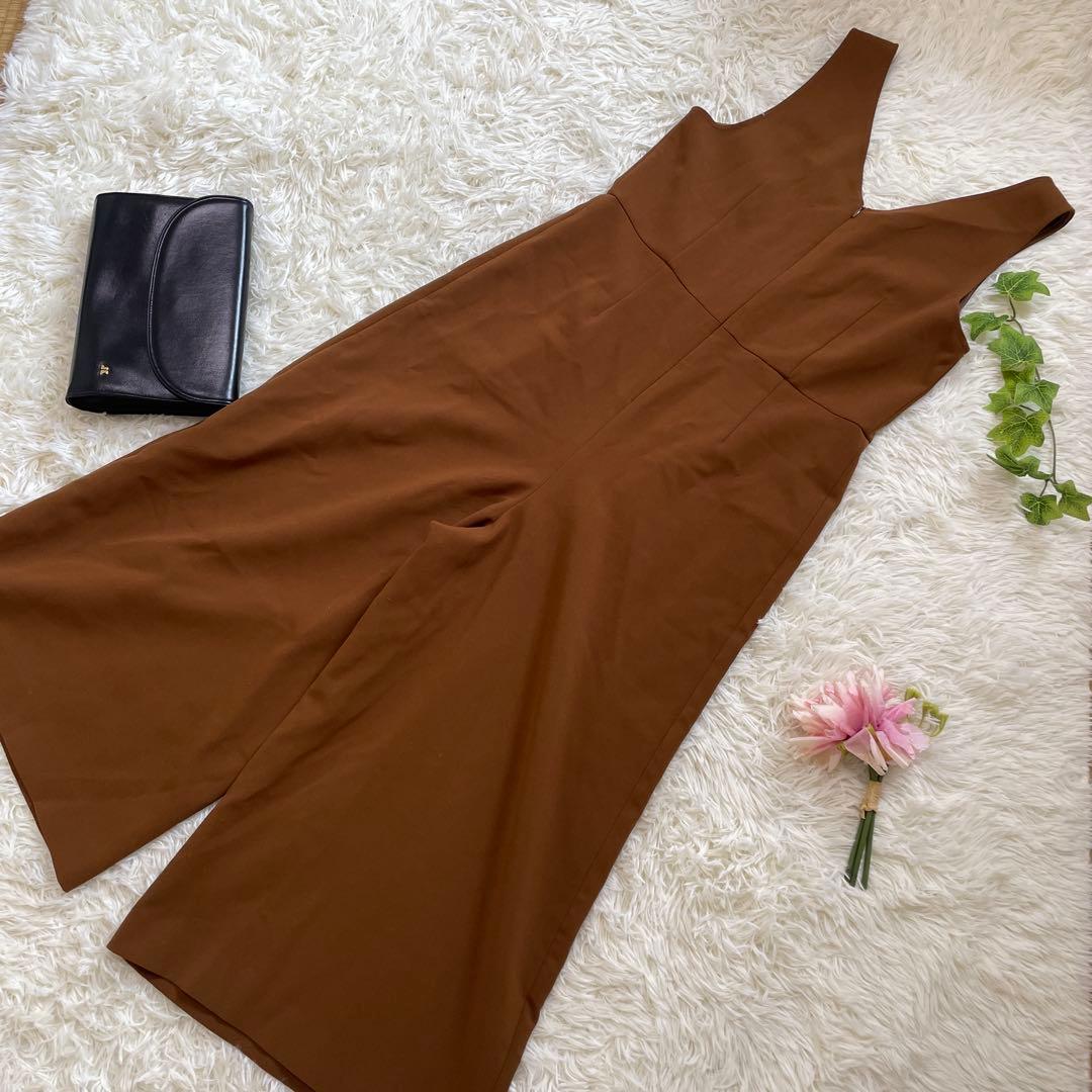 美品　ブルーレーベルクレストブリッジ　オールインワン　ブラウン　ストレッチ　36