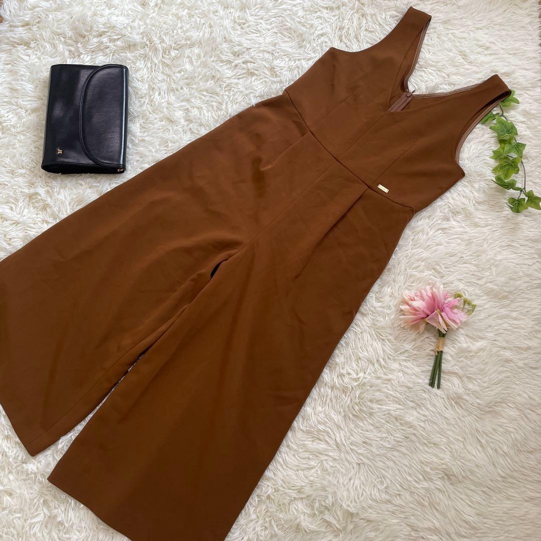 美品　ブルーレーベルクレストブリッジ　オールインワン　ブラウン　ストレッチ　36