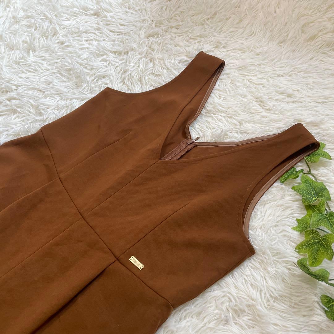 美品　ブルーレーベルクレストブリッジ　オールインワン　ブラウン　ストレッチ　36