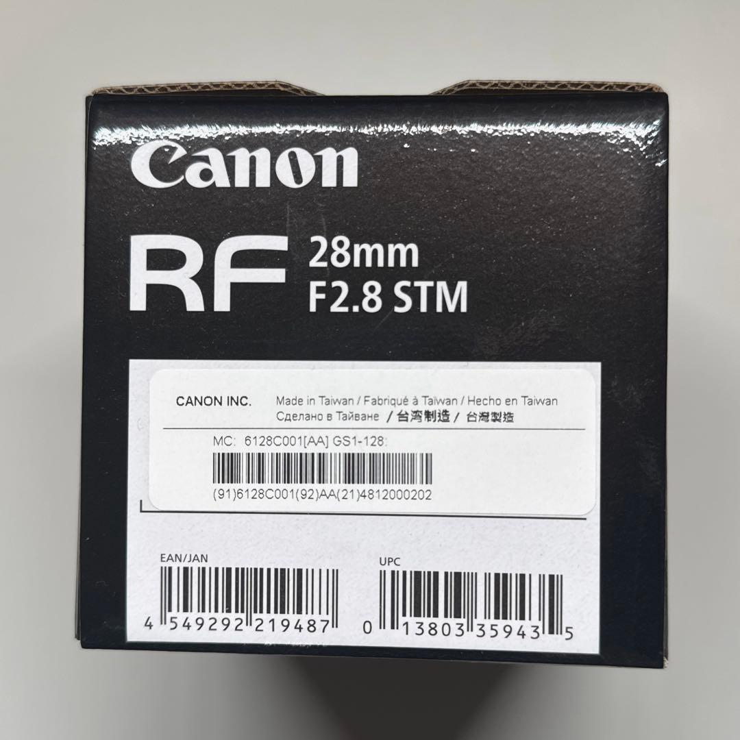 【ほぼ新品】Canon RF28mm F2.8 STM