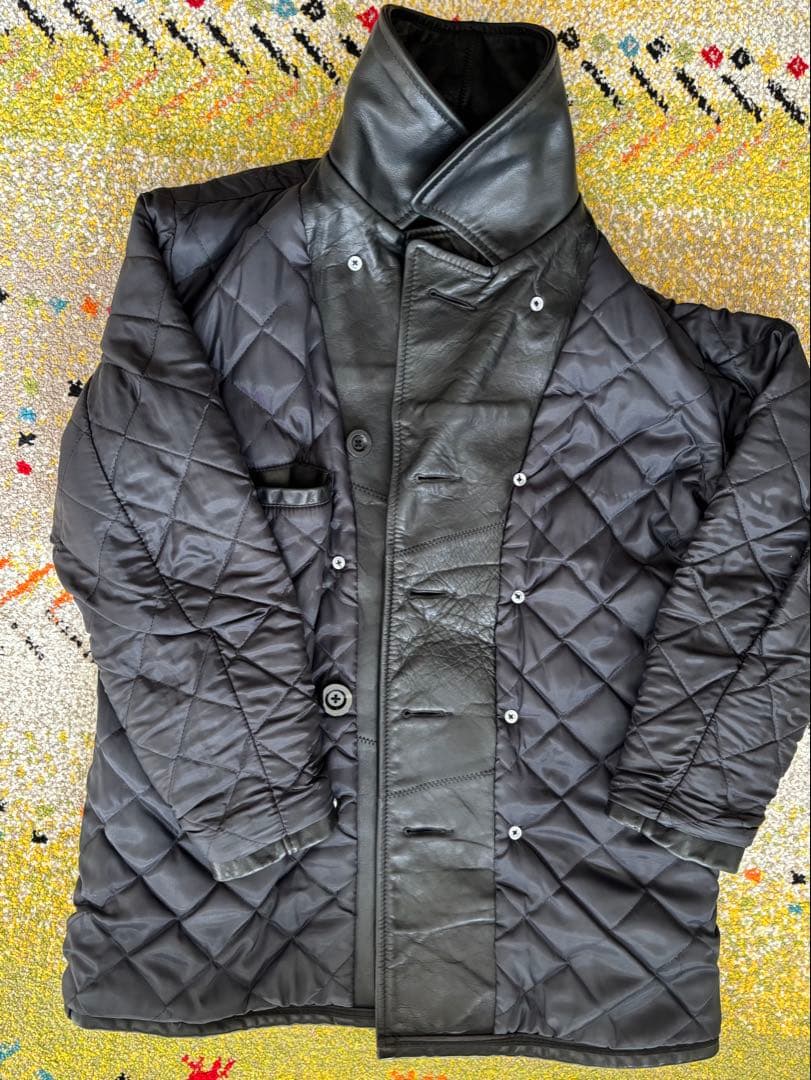 【美品】　SCHOTT ショット　Pコート　オールレザー　本革　ブラック　36