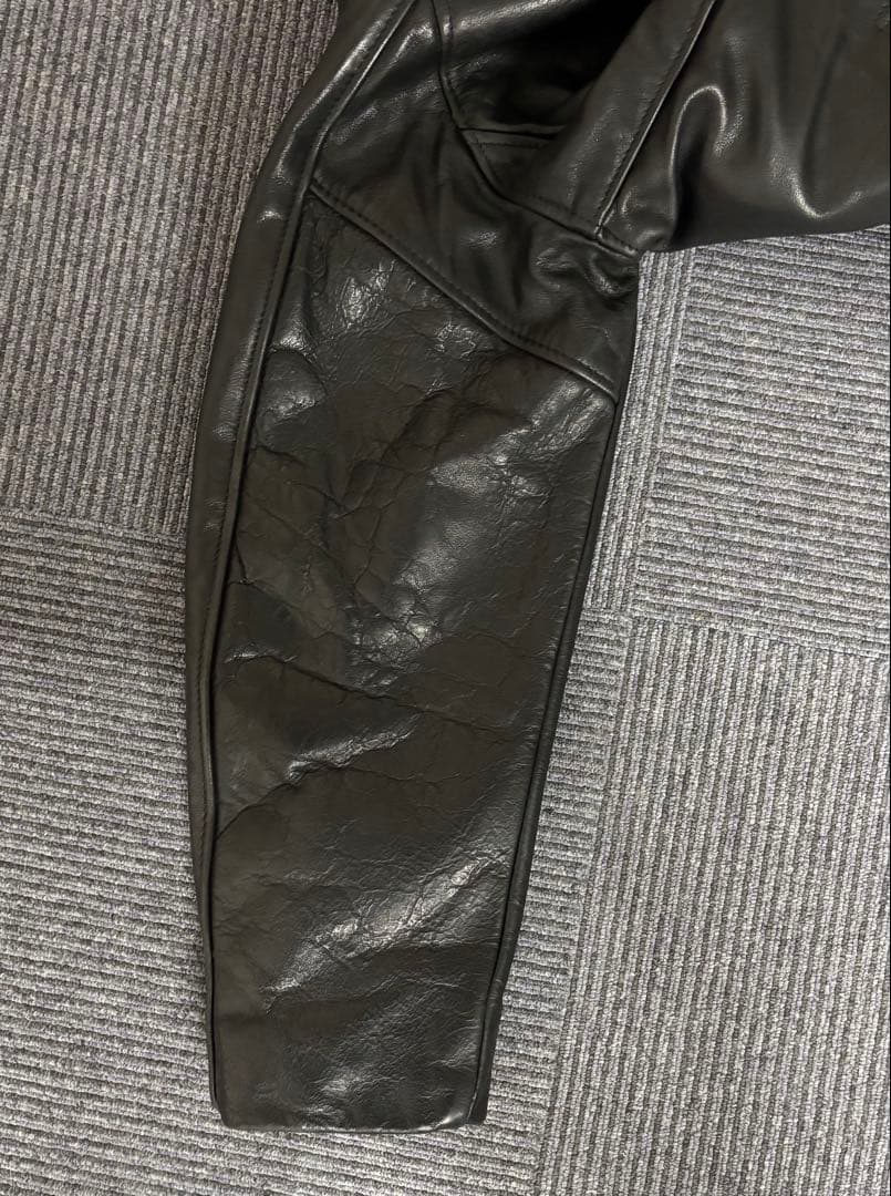 【美品】　SCHOTT ショット　Pコート　オールレザー　本革　ブラック　36