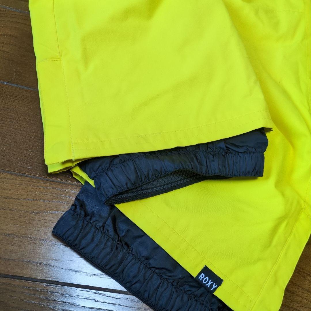 ROXY　スノボウェア　上下セット　Ｍ　ボーダー　イエロー