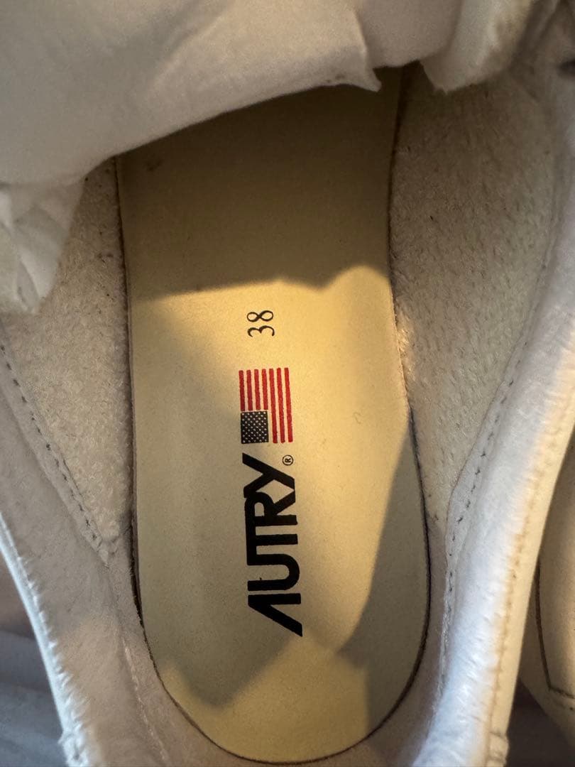 オートリー　ゴートレザー　スニーカー　メダリスト　白　ホワイト 38