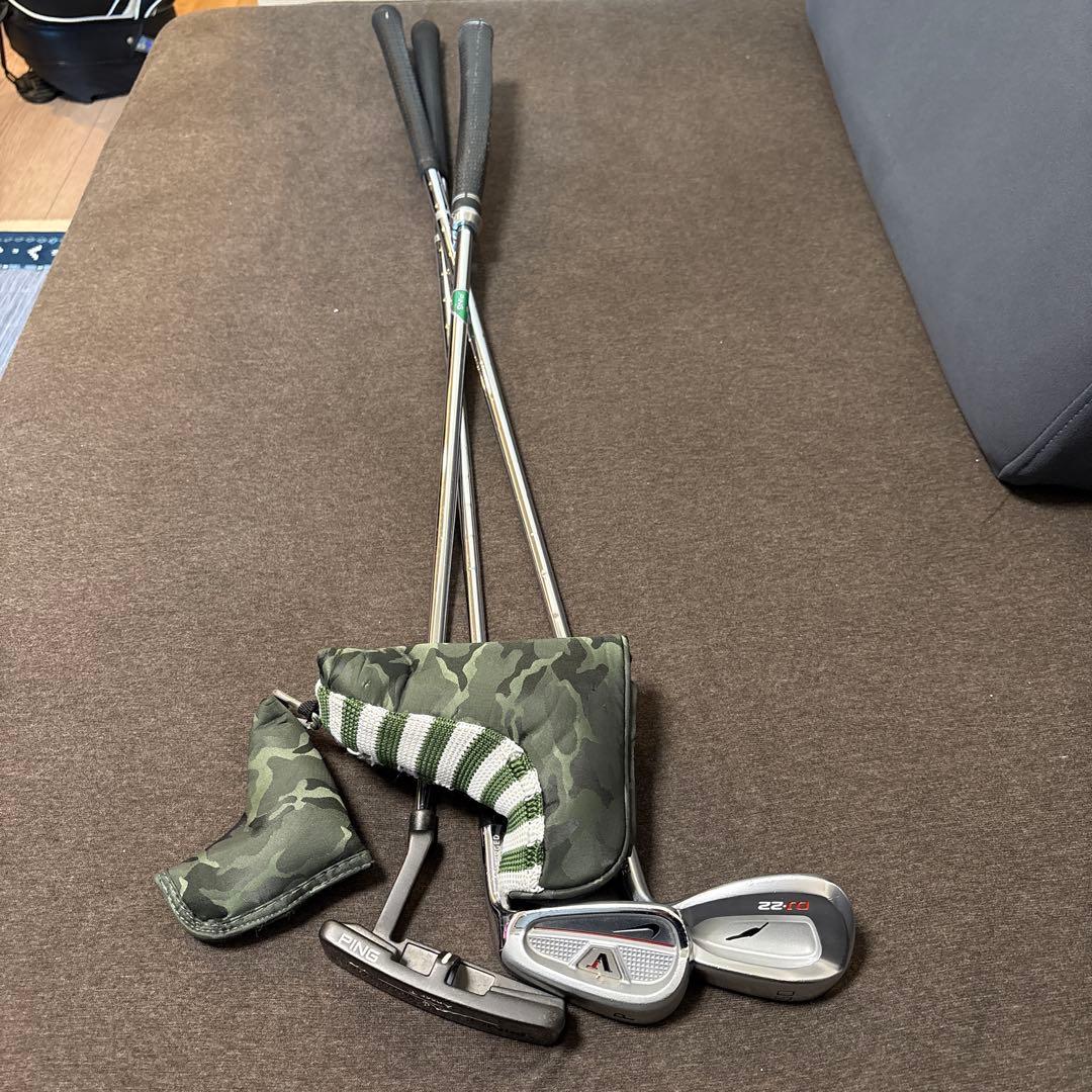 J.Lindeberg キャディバッグ ブラック/クラブ11本セット