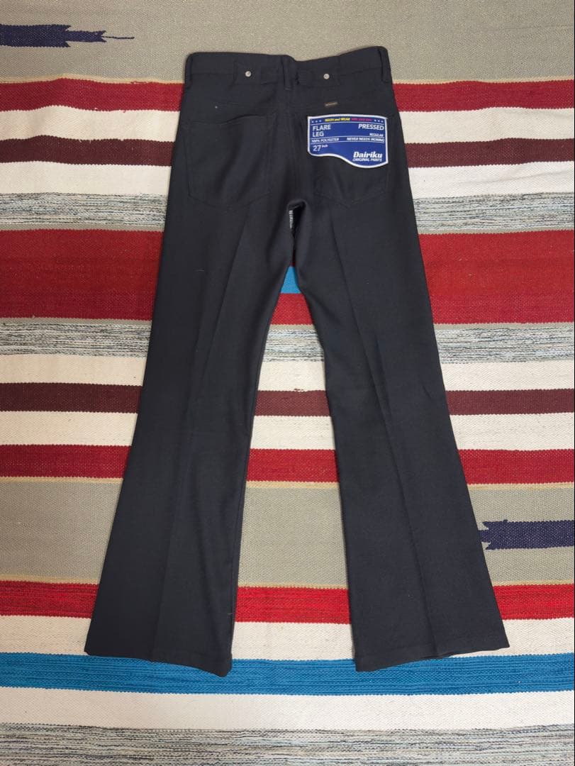 DAIRIKU スタプレ ブラック フレアパンツ