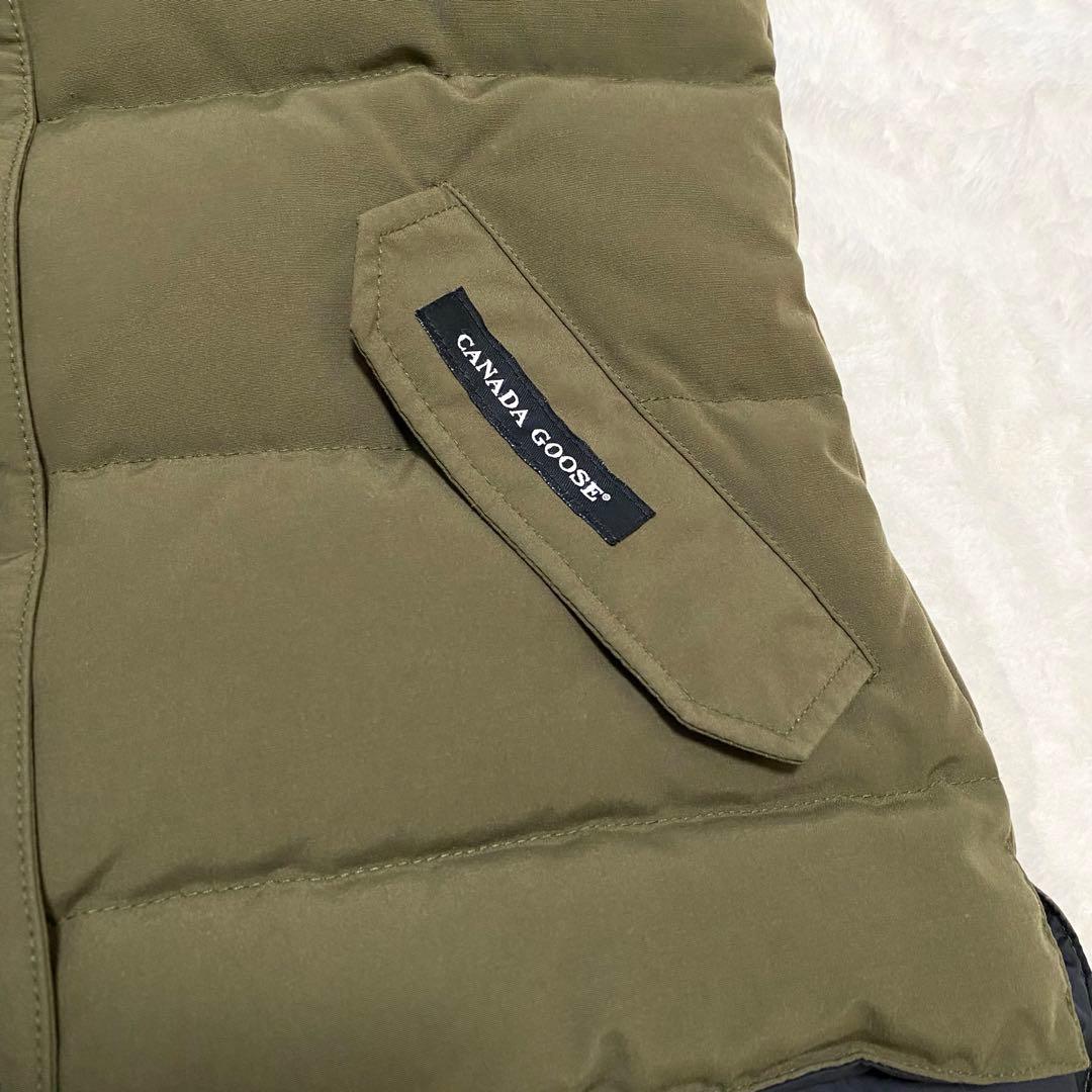 カナダグース　ダウンベスト　レディース　M カーキ