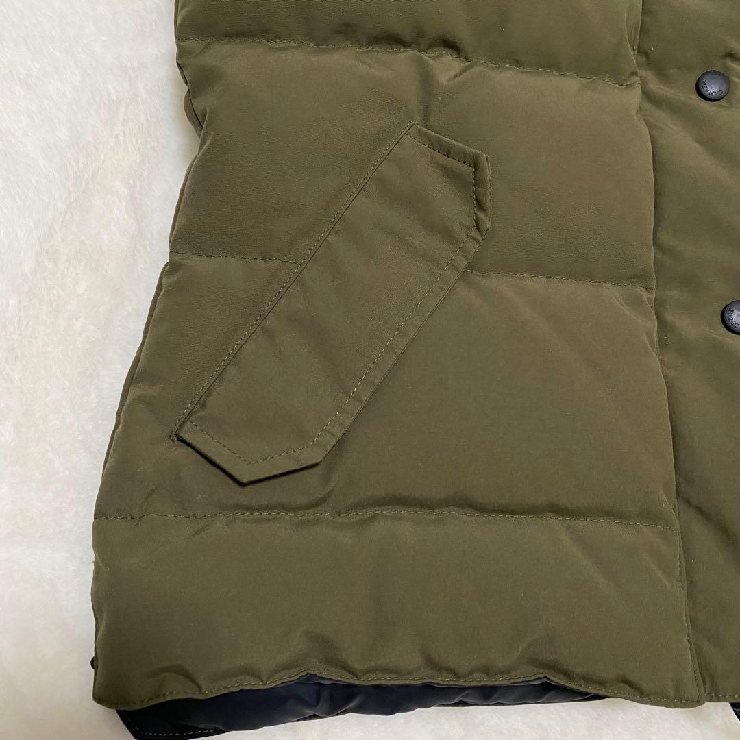 カナダグース　ダウンベスト　レディース　M カーキ