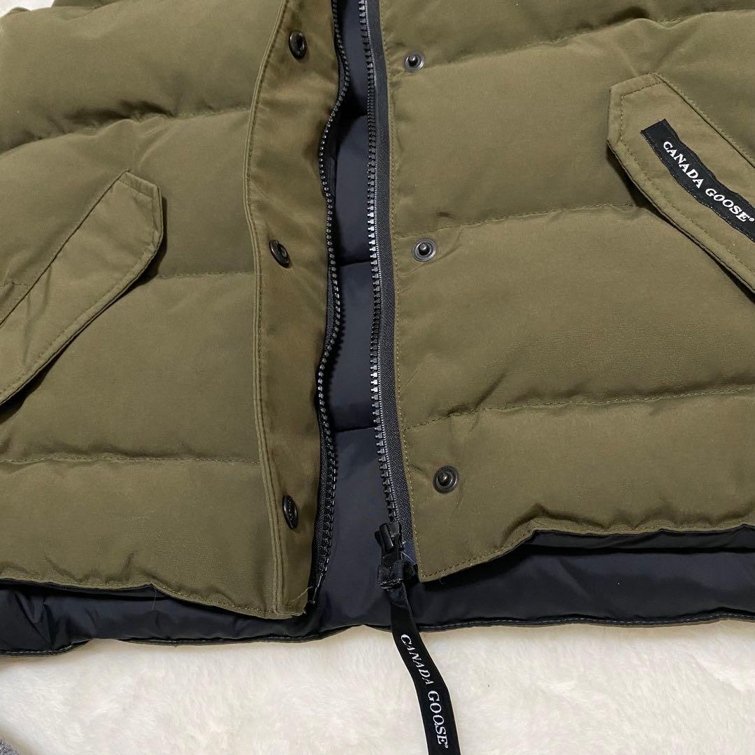 カナダグース　ダウンベスト　レディース　M カーキ