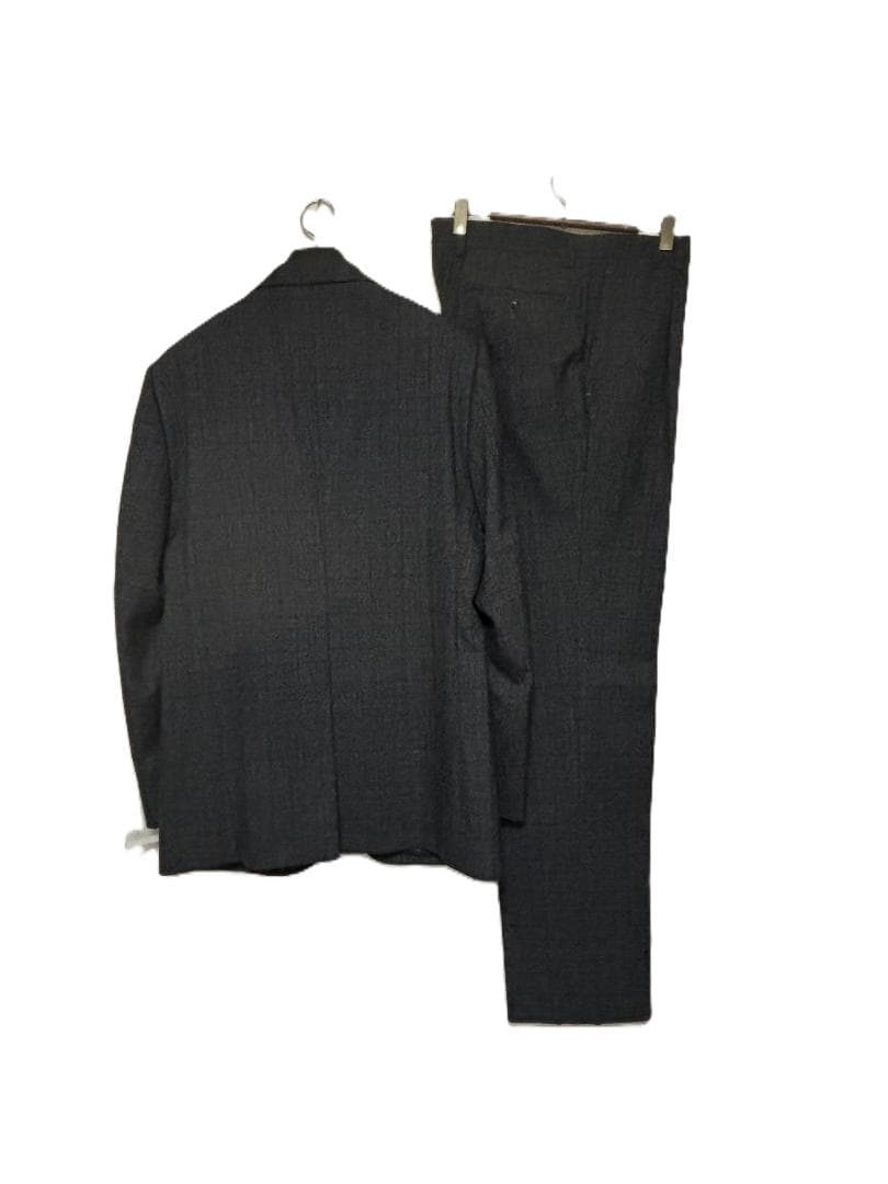 S873★テイジン新品ビジネススーツ大きいサイズA7グレンチェック グレー秋冬春