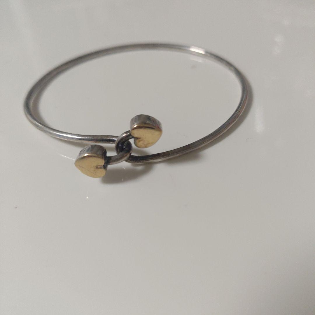 TIFFANY&Co.♥ ダブルハートフック バングル K18 バングル925