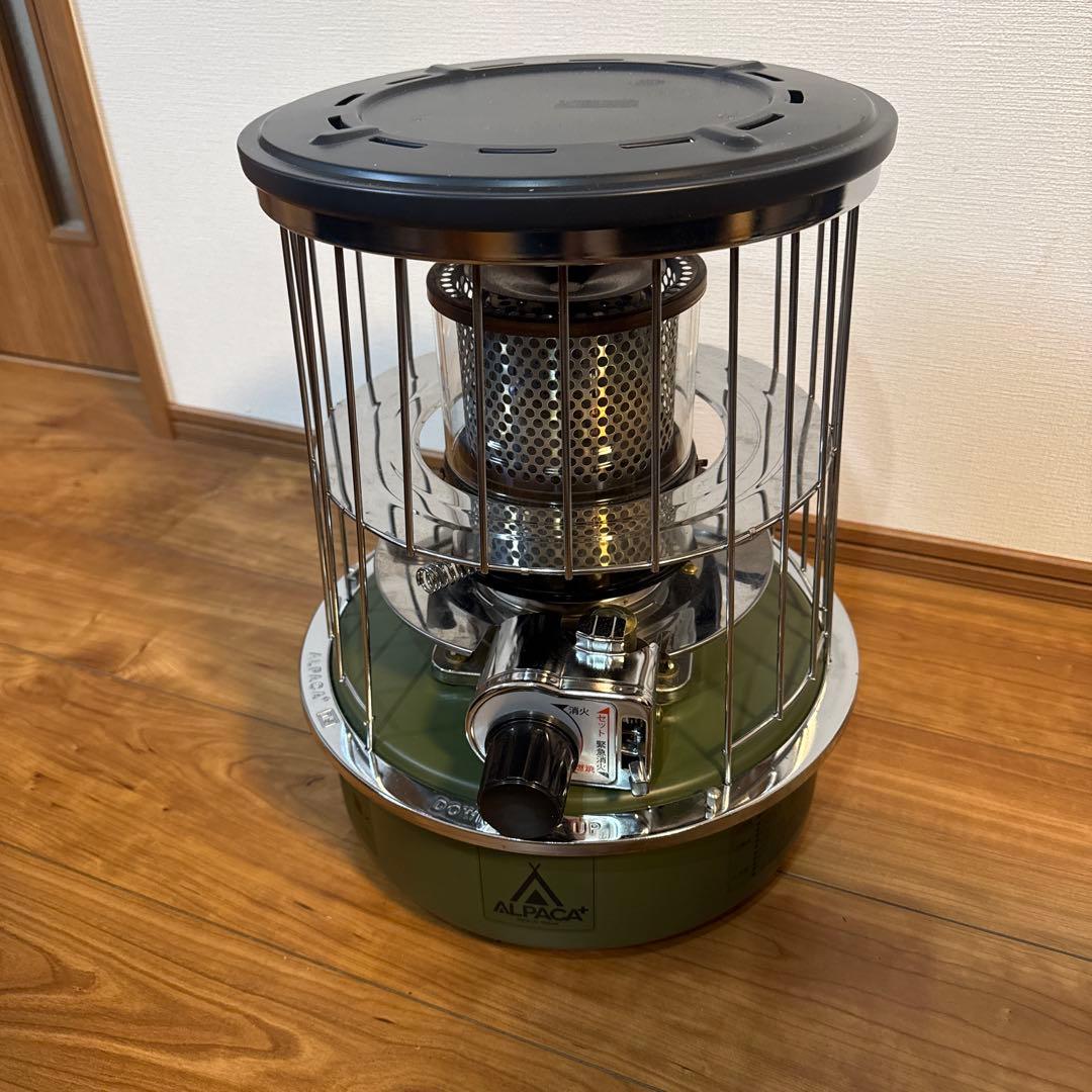 【美品】アルパカストーブ オリーブ 石油ストーブ 収納バック付き TS-77NC