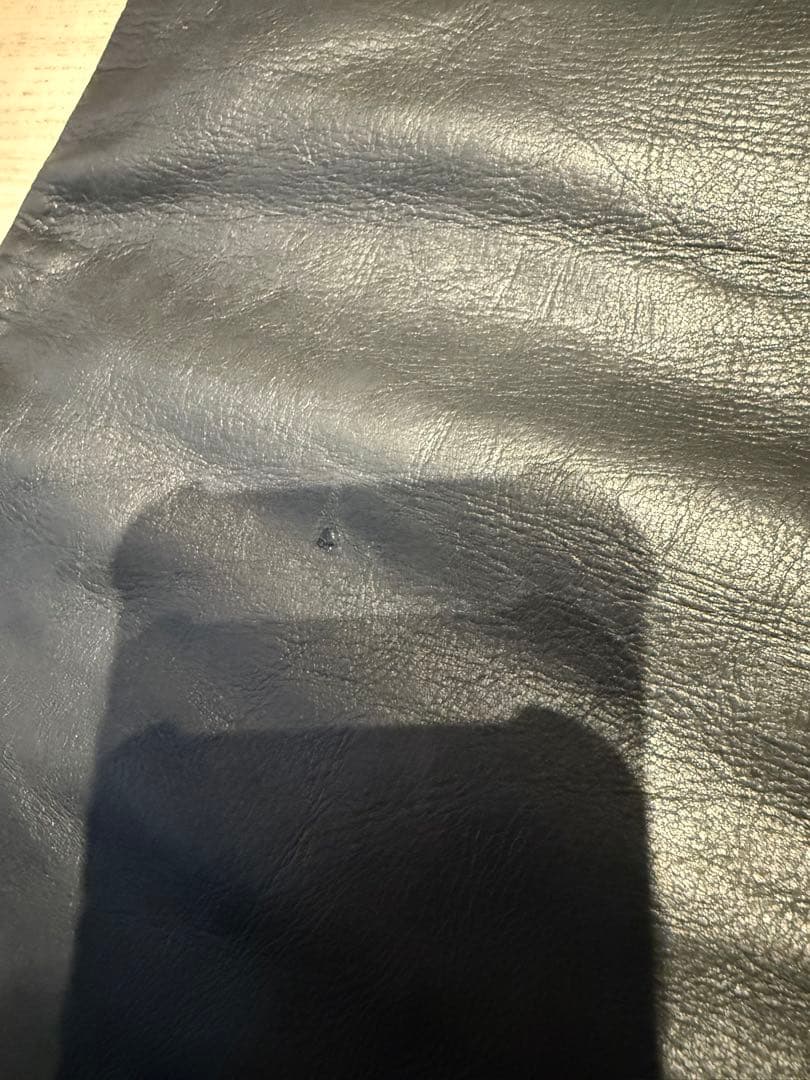 Lee 黒 レザーパンツ　32×34