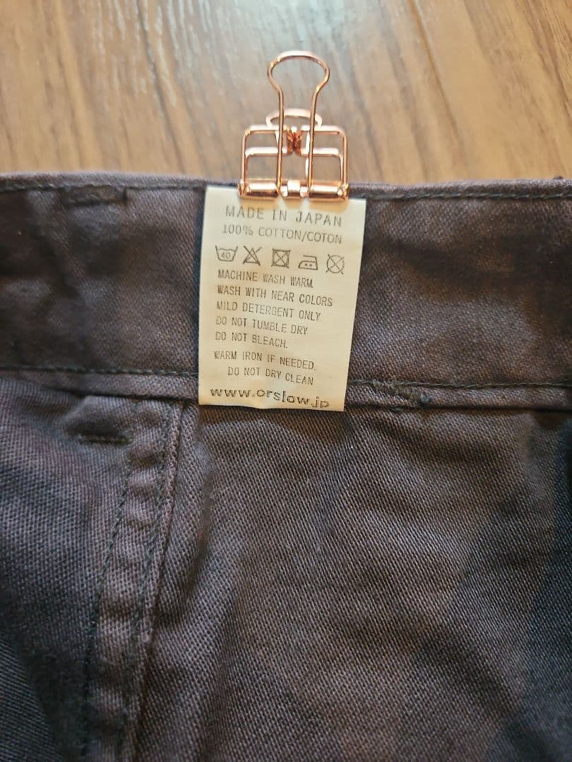 【orSlow】 SLIM FIT FATIGUE PANT size2(M)
